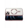 Newface Apple iPhone 13 Pro Kılıf Kross Magneticsafe Kapak - Rose