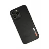 Newface Apple iPhone 13 Pro Kılıf Loop Deri Silikon - Siyah