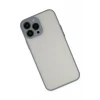 Newface Apple iPhone 13 Pro Kılıf Montreal Silikon Kapak - Gri