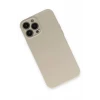 Newface Apple iPhone 13 Pro Kılıf Nano içi Kadife Silikon - Bej