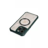 Newface Apple iPhone 13 Pro Kılıf Prag Magneticsafe Kapak - Koyu Yeşil