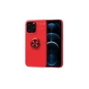 Newface Apple iPhone 13 Pro Kılıf Range Yüzüklü Silikon - Kırmızı