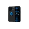 Newface Apple iPhone 13 Pro Kılıf Range Yüzüklü Silikon - Siyah-Mavi