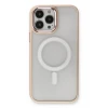 Newface Apple iPhone 13 Pro Kılıf Room Magneticsafe Silikon - Pudra