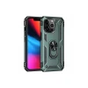 Newface Apple iPhone 13 Pro Kılıf Sofya Yüzüklü Silikon Kapak - Yeşil