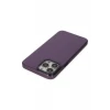 Newface Apple iPhone 13 Pro Max Kılıf Anka PC Sert Metal Kapak - Mor