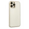 Newface Apple iPhone 13 Pro Max Kılıf Coco Karbon Silikon - Beyaz