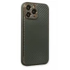 Newface Apple iPhone 13 Pro Max Kılıf Coco Karbon Silikon - Füme
