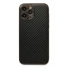 Newface Apple iPhone 13 Pro Max Kılıf Coco Karbon Silikon - Siyah