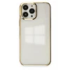 Newface Apple iPhone 13 Pro Max Kılıf Element Silikon - Gold