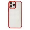 Newface Apple iPhone 13 Pro Max Kılıf Element Silikon - Kırmızı