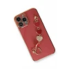 Newface Apple iPhone 13 Pro Max Kılıf Esila Silikon - Kırmızı