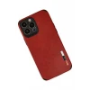 Newface Apple iPhone 13 Pro Max Kılıf Loop Deri Silikon - Kırmızı
