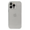 Newface Apple iPhone 13 Pro Max Kılıf Luko Lens Silikon - Gümüş