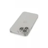 Newface Apple iPhone 13 Pro Max Kılıf Luko Lens Silikon - Gümüş