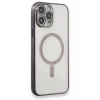 Newface Apple iPhone 13 Pro Max Kılıf Magneticsafe Lazer Silikon - Siyah