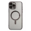 Newface Apple iPhone 13 Pro Max Kılıf Magneticsafe Lazer Silikon - Siyah