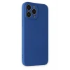Newface Apple iPhone 13 Pro Max Kılıf Nano içi Kadife Silikon - Lacivert