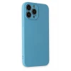 Newface Apple iPhone 13 Pro Max Kılıf Nano içi Kadife Silikon - Mavi
