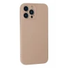 Newface Apple iPhone 13 Pro Max Kılıf Nano içi Kadife Silikon - Pudra