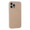 Newface Apple iPhone 13 Pro Max Kılıf Nano içi Kadife Silikon - Pudra