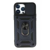 Newface Apple iPhone 13 Pro Max Kılıf Pars Lens Yüzüklü Silikon - Lacivert