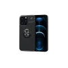 Newface Apple iPhone 13 Pro Max Kılıf Range Yüzüklü Silikon - Siyah