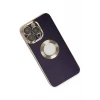 Newface Apple iPhone 13 Pro Max Kılıf Store Silikon - Derin Mor