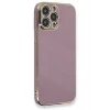 Newface Apple iPhone 13 Pro Max Kılıf Volet Silikon - Mor