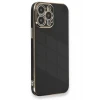 Newface Apple iPhone 13 Pro Max Kılıf Volet Silikon - Siyah