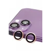 Newface Apple iPhone 13 Raze Metal Kamera Lens - Pembe