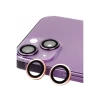 Newface Apple iPhone 13 Raze Metal Kamera Lens - Pembe