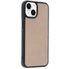 Newface Apple iPhone 14 Kılıf Aras Deri Kapak - Pudra