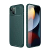 Newface Apple iPhone 14 Kılıf Auto Focus Karbon Kapak - Koyu Yeşil