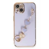 Newface Apple iPhone 14 Kılıf Esila Silikon - Lila