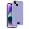 Newface Apple iPhone 14 Kılıf Kelvin Kartvizitli Silikon - Lila