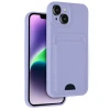 Newface Apple iPhone 14 Kılıf Kelvin Kartvizitli Silikon - Lila