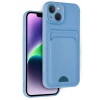 Newface Apple iPhone 14 Kılıf Kelvin Kartvizitli Silikon - Mavi
