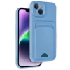 Newface Apple iPhone 14 Kılıf Kelvin Kartvizitli Silikon - Mavi