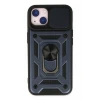 Newface Apple iPhone 14 Kılıf Pars Lens Yüzüklü Silikon - Lacivert