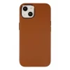Newface Apple iPhone 14 Plus Kılıf Asya Deri Silikon - Kahverengi