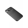 Newface Apple iPhone 14 Plus Kılıf Auto Focus Karbon Kapak - Siyah