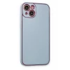 Newface Apple iPhone 14 Plus Kılıf Coco Deri Silikon Kapak - Sky Blue