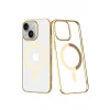 Newface Apple iPhone 14 Plus Kılıf Element Magneticsafe Sert Kapak - Gold