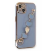 Newface Apple iPhone 14 Plus Kılıf Esila Silikon - Gri