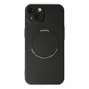 Newface Apple iPhone 14 Plus Kılıf Jack Magneticsafe Lens Silikon - Siyah