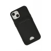 Newface Apple iPhone 14 Plus Kılıf Kelvin Kartvizitli Silikon - Siyah