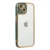 Newface Apple iPhone 14 Plus Kılıf Liva Lens Silikon - Yeşil