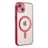 Newface Apple iPhone 14 Plus Kılıf Magneticsafe Lazer Silikon - Kırmızı