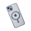 Newface Apple iPhone 14 Plus Kılıf Magneticsafe Lazer Silikon - Sierra Blue